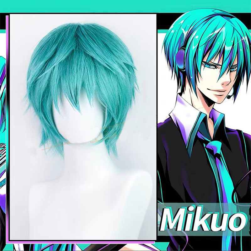 Парик для косплея Mikuo, синий – обзор и цена Anime Cosplay Blue Hair