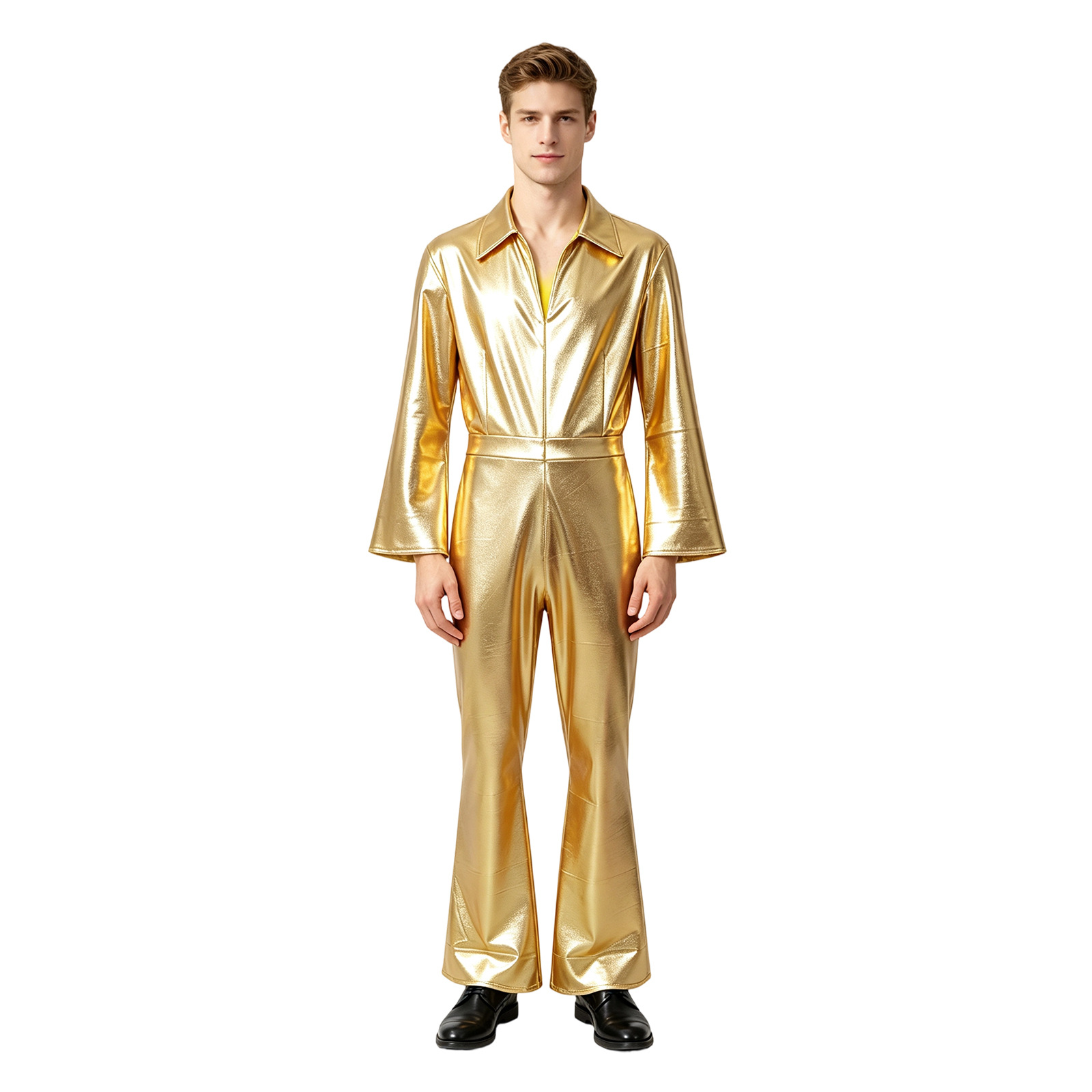 Золотой металлический блестящи – обзор и цена Anime Cosplay Jumpsuit